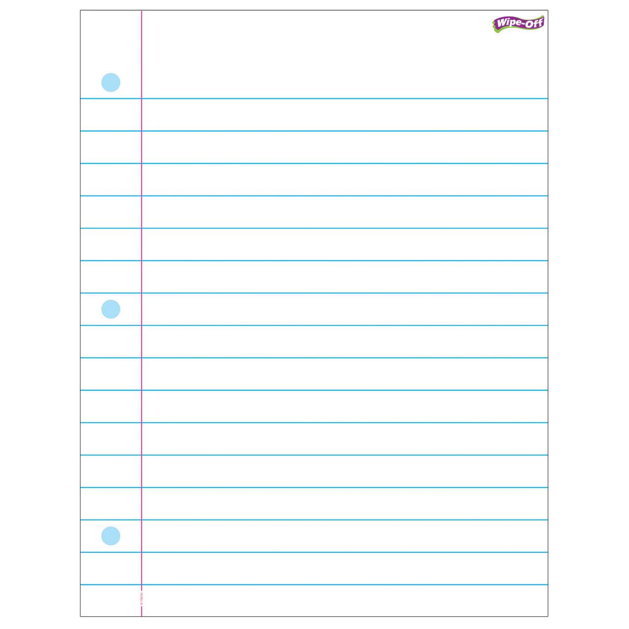 4 Packs: 6 ct. (24 total) Wipe-Off® 17" x 22" Notebook Paper Dry Erase Charts